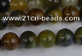 CRO903 15.5 inches 10mm round golden pietersite beads wholesale