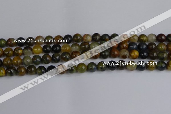 CRO903 15.5 inches 10mm round golden pietersite beads wholesale