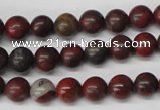 CRO93 15.5 inches 8mm round brecciated jasper beads wholesale