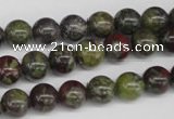 CRO97 15.5 inches 8mm round dragon blood jasper beads wholesale