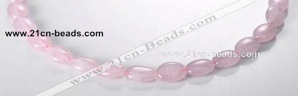 CRQ01 A grade 10*14mm oval natural rose quartz beads wholesale