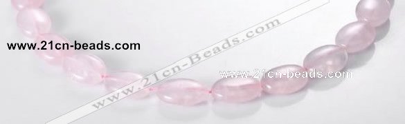 CRQ02 A grade 13*18mm oval natural rose quartz beads Wholesale