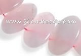 CRQ03 16 inches 20*38mm oval rose quartz beads Wholesale