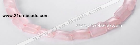 CRQ08 13*18mm rectangle A grade natural rose quartz beads