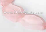 CRQ11 Freeform A grade natural rose quartz beads Wholesale