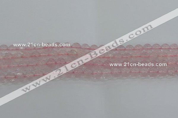 CRQ122 15.5 inches 8mm round natural rose quartz beads wholesale