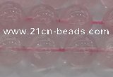 CRQ124 15.5 inches 12mm round natural rose quartz beads wholesale