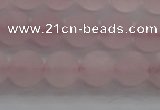 CRQ182 15.5 inches 8mm round matte rose quartz beads wholesale