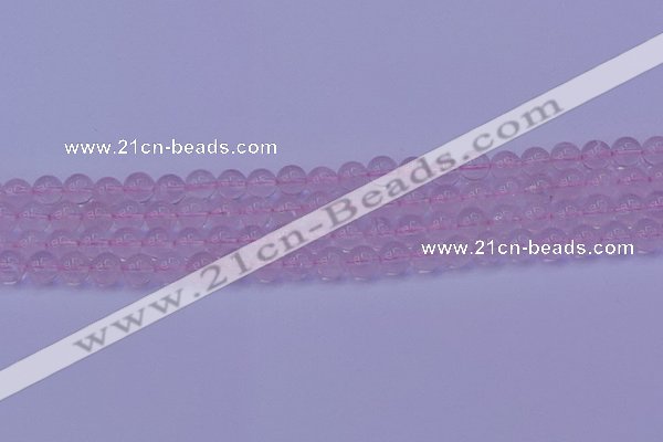 CRQ201 15.5 inches 6mm round Mozambique rose quartz beads