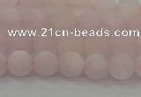 CRQ221 15.5 inches 6mm round matte rose quartz gemstone beads