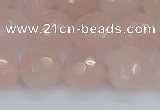 CRQ292 15.5 inches 12mm faceted round rose quartz gemstone beads