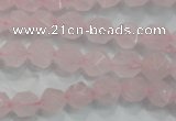 CRQ301 15 inches 8mm faceted nuggets rose quartz beads