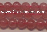 CRQ451 15.5 inche 6mm round A grade Madagascar rose quartz beads