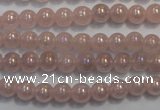 CRQ501 15.5 inches 6mm round AB-color rose quartz beads