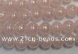 CRQ502 15.5 inches 8mm round AB-color rose quartz beads