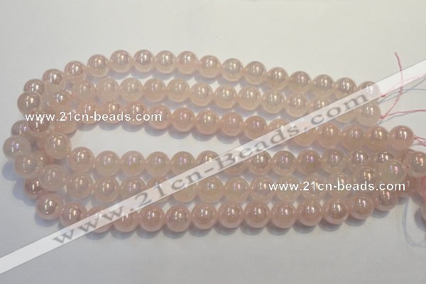 CRQ503 15.5 inches 10mm round AB-color rose quartz beads