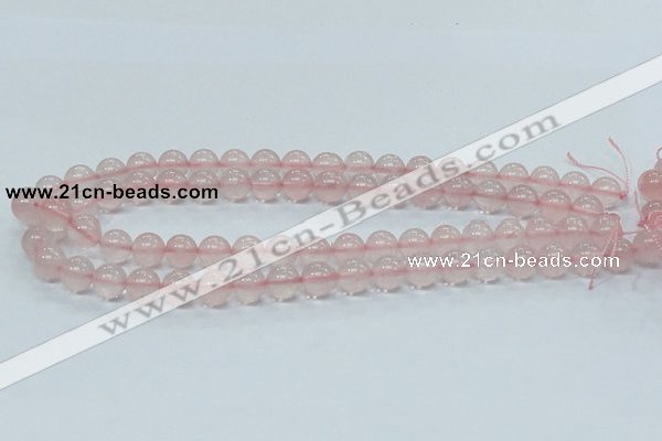 CRQ52 15.5 inches 10mm round natural rose quartz beads wholesale