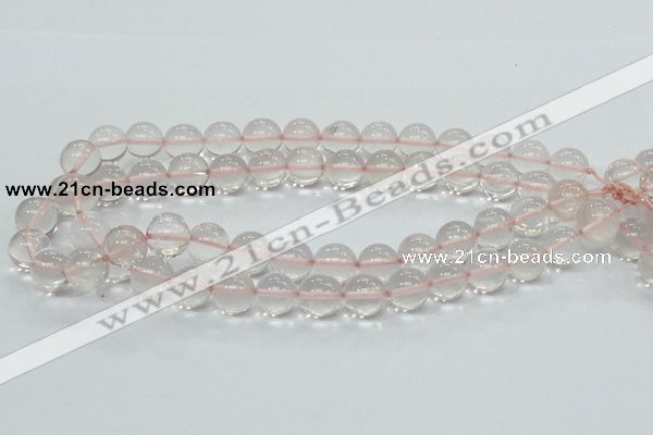 CRQ54 15.5 inches 14mm round natural rose quartz beads wholesale