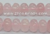 CRQ55 15.5 inches 10*16mm rondelle natural rose quartz beads