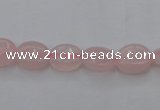 CRQ608 15.5 inches 8*10mm oval rose quartz beads wholesale