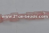 CRQ620 15.5 inches 8*8mm square rose quartz beads wholesale