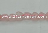 CRQ630 15.5 inches 8*8mm heart rose quartz beads wholesale