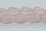 CRQ64 15.5 inches 10*14mm teardrop natural rose quartz beads wholesale