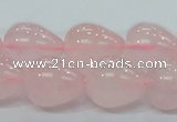 CRQ65 15.5 inches 16*19mm teardrop natural rose quartz beads wholesale