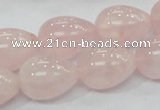 CRQ66 15.5 inches 15*20mm teardrop natural rose quartz beads wholesale