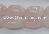 CRQ67 15.5 inches 15*20mm egg-shaped natural rose quartz beads