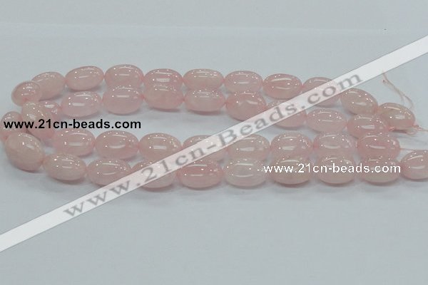 CRQ67 15.5 inches 15*20mm egg-shaped natural rose quartz beads