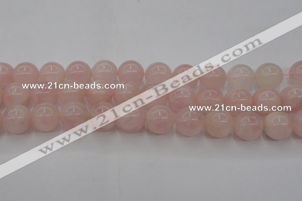 CRQ674 15.5 inches 14mm round rose quartz beads wholesale