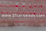 CRQ680 15.5 inches 4*6mm rondelle rose quartz beads wholesale