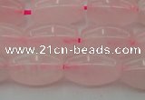 CRQ691 15.5 inches 8*13mm rice rose quartz beads wholesale