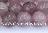 CRQ781 15.5 inches 8mm round Madagascar rose quartz beads