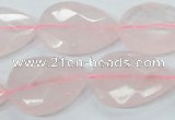 CRQ89 15.5 inches 18*25mm faceted teardrop natural rose quartz beads