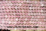 CRQ916 15 inches 4mm round Madagascar rose quartz beads wholesale