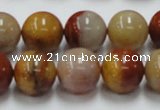 CRS05 15.5 inches 14mm round rainbow stone beads wholesale