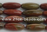 CRS100 15.5 inches 8*20mm rice rainbow jasper stone beads