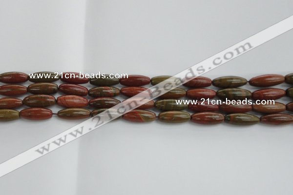 CRS100 15.5 inches 8*20mm rice rainbow jasper stone beads