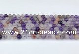 CRU1012 15.5 inches 6mm round mixed rutilated quartz beads