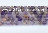 CRU1013 15.5 inches 8mm round mixed rutilated quartz beads