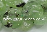 CRU109 15.5 inches 23*23mm heart green rutilated quartz beads