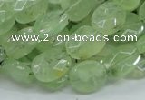 CRU118 15.5 inches 10*12mm faceted freeform green rutilated quartz beads