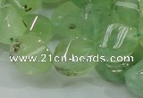 CRU131 15.5 inches 10*15mm twisted green rutilated quartz beads