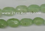 CRU179 9*11mm – 12*18mm faceted nuggets green rutilated quartz beads