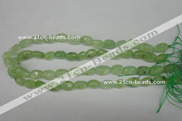 CRU179 9*11mm – 12*18mm faceted nuggets green rutilated quartz beads