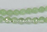 CRU200 15.5 inches 6mm faceted round green rutilated quartz beads