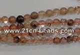 CRU451 15.5 inches 5mm round Multicolor rutilated quartz beads