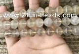 CRU633 15.5 inches 12mm round golden rutilated quartz beads